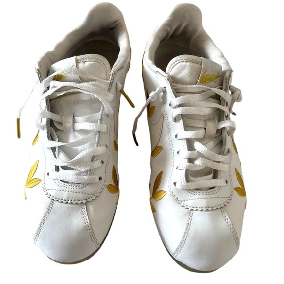 Nike Classic Cortez White/White-Metallic Gold (WS) (AR5393 100) Women's Size 9 - Picture 2 of 7